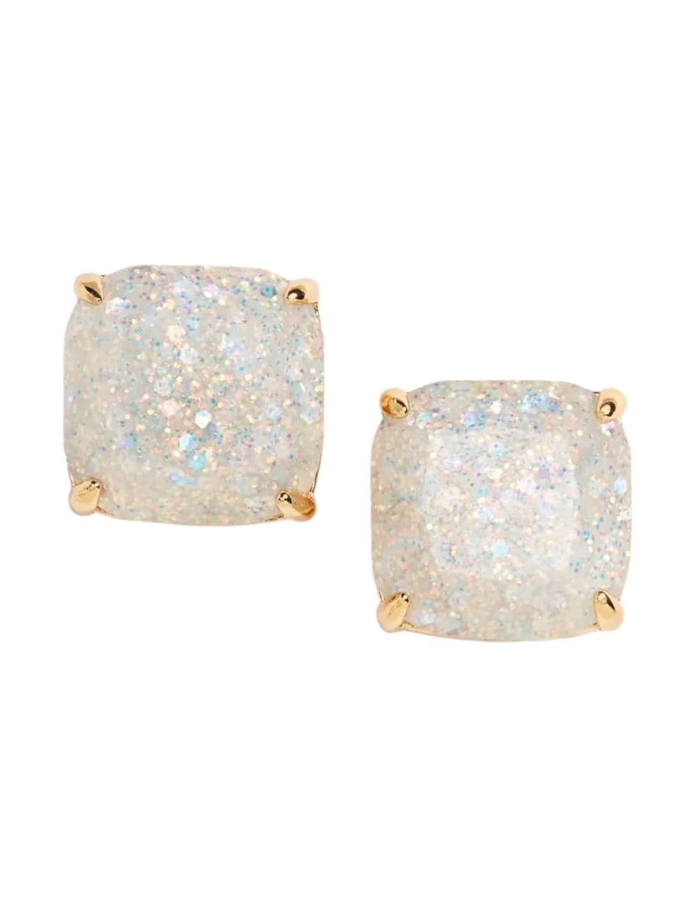 Kate Spade New York Opal Glitter Square Stud Earrings